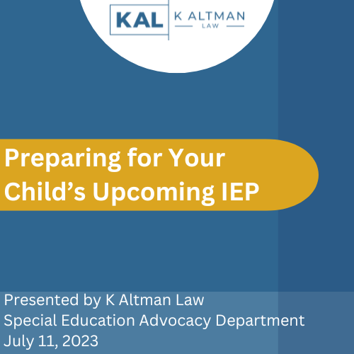 Preparing for Your ChildΓÇÖs Upcoming IEP